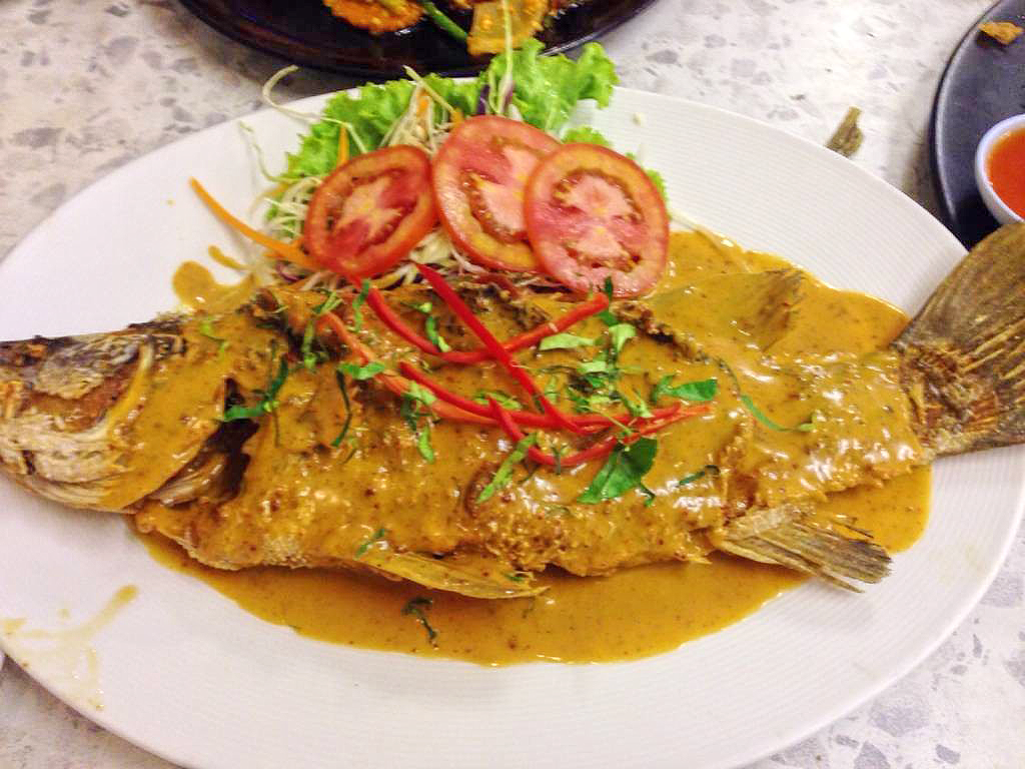 White sea bass Panang Curry
